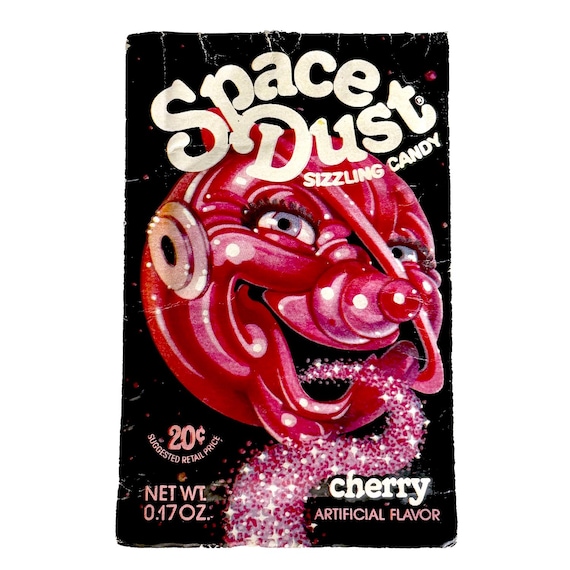 1970s Space Dust Sizzling Candy - Cosmic Cherry, Unopened 0.17oz Packet