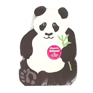Bloc de notas magnético con diseño de panda de Colorbök vintage: bloc de notas de 100 hojas sin usar
