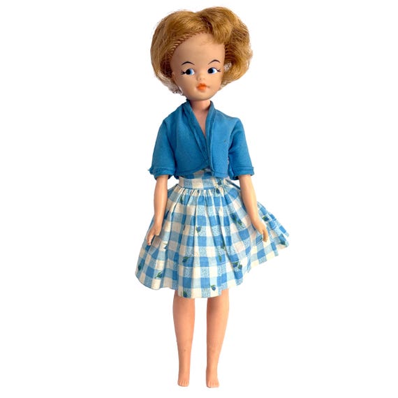 1960s Allied Eastern LORNA Doll, 12" Ideal Straight Leg Tammy Clone