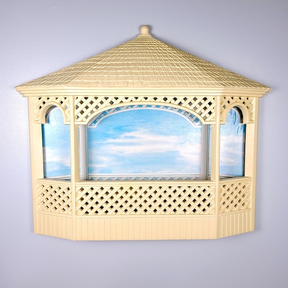 1977 Burwood 3D Gazebo Wall Hanging - Planter, Vase, Wall Pocket