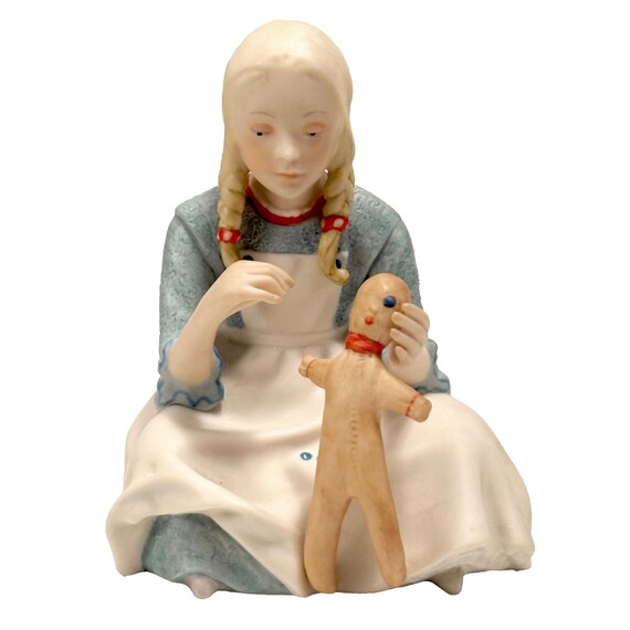 1976 Cybis Elizabeth Anne Girl with Ragdoll Figurine