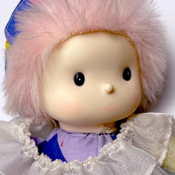 Vintage Pink Haired Fishel Clown Doll
