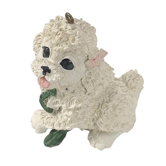 1992 Playful Poodle Ornament by Kathy Wise