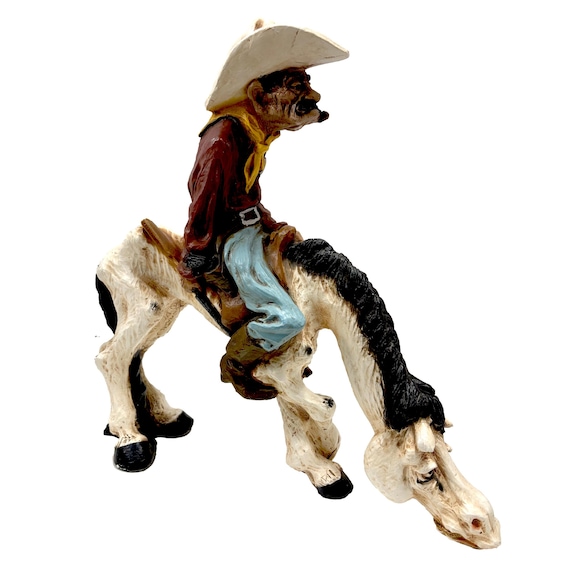 1977 Universal Statuary #523 Old West Sheriff on Horse Statue