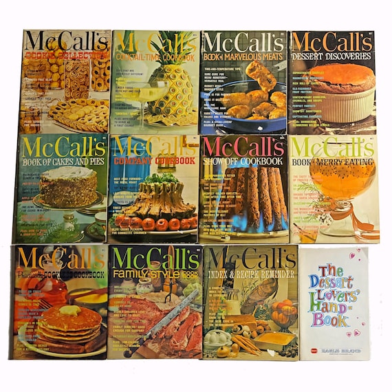 Lot of 1960s McCalls Cookbooks + Borden Dessert Lovers Handbook