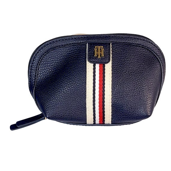 Tommy Hilfiger Navy Pebble Grain Cosmetic/Toiletry Bag