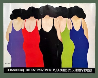 1985 Borys BUZKIJ Impression #56 Gallery Poster