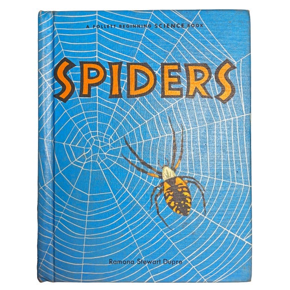 Spiders 1967 Follett Beginning Science Book