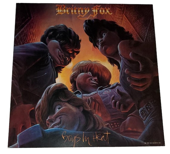 BRITNY FOX Rare "Boys in Heat" Record Store Promo Poster Flat, 1989