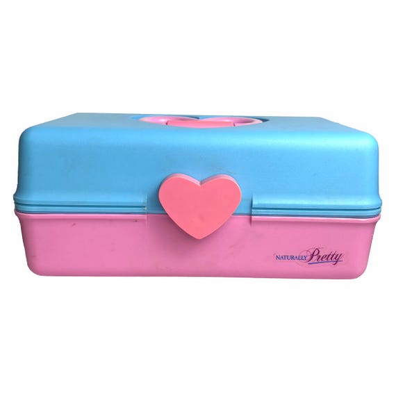 1990s Naturally Pretty Heart Handle Caboodle