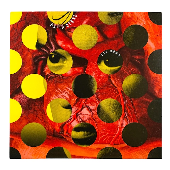 Vintage DAVID BYRNE Rei Momo 1989 Record Store Promo Poster Flat