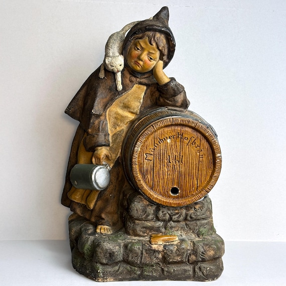 Rare Signed MARESCH Münchner Kindl Hofbräuhaus Statue, 19th Century