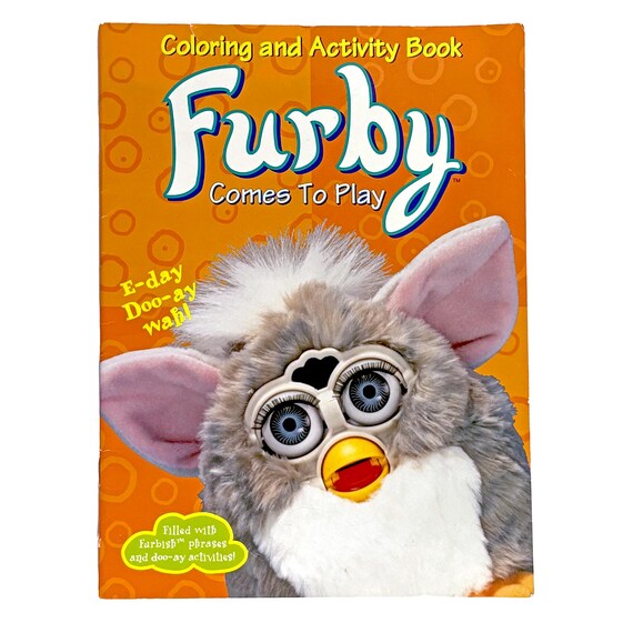 Vintage FURBY Comes To Play Coloring & Activity Book, 1999 Unused!
