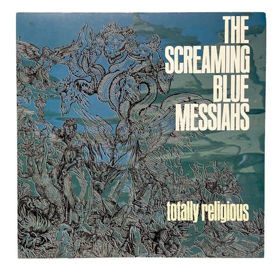 SCREAMING BLUE MESSIAHS Totally Religious 1988 Record Store Promo Poster Flat