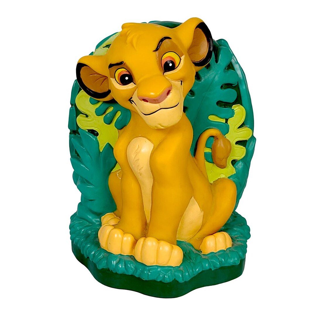 1994 the Lion King PVC Simba Bank - Etsy