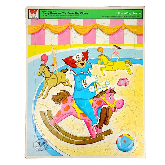 1969 Bozo The Clown Whitman Frame-Tray Puzzle