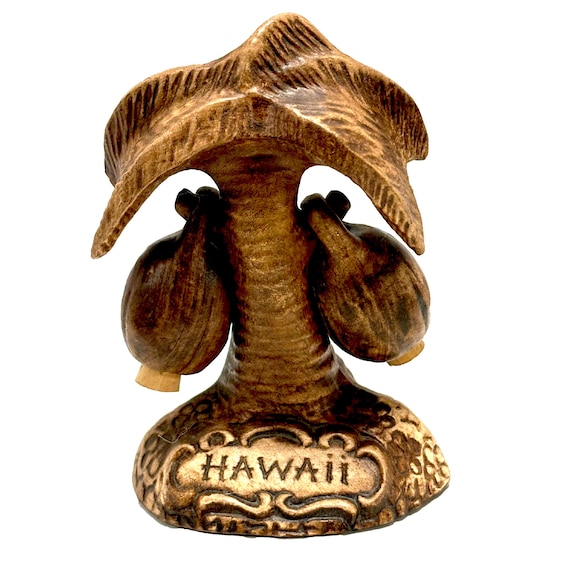 Mid-Century Treasure Craft Palm Tree and Coconut Salt & Pepper Shakers