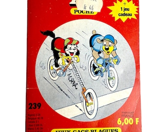 Rzadki francuski PIF POCHE nr 239 z 1985 r.: Pif et Hercule Tour de France BD