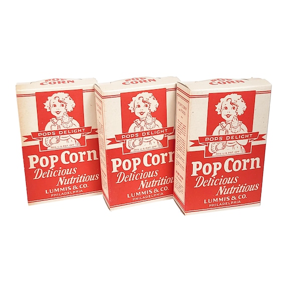 1940s Lummus POP'S DELIGHT Popcorn Boxes