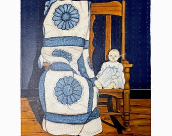 Oryginalny obraz akrylowy Bonnie Almeida z 1982 r., OOAK