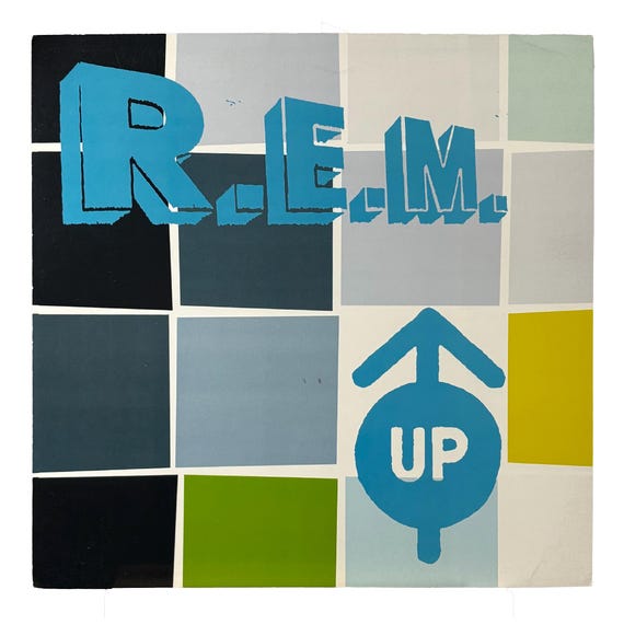 Rare REM Up 1998 Record Store Promo Poster Flat
