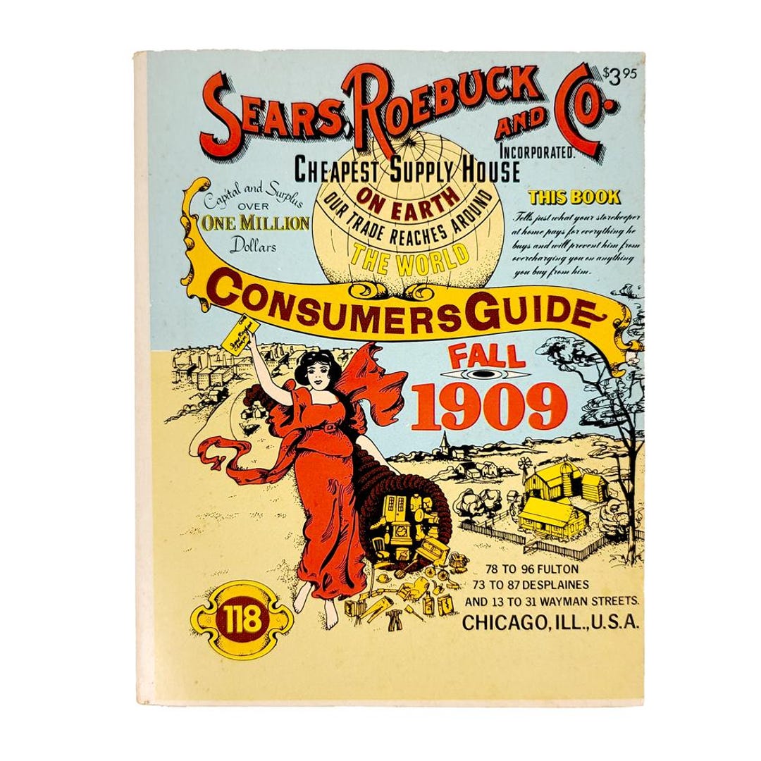 1909 Sears Roebuck & Com Fall Catalog, 1979 Reprint Etsy