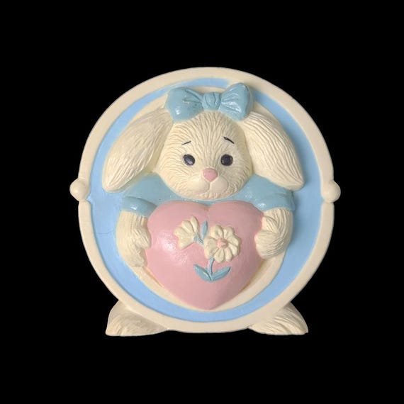 1992 Homco Bunny with Heart