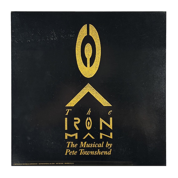 Vintage PETE TOWNSEND Iron Man 1989 Record Store Promo Poster Flat