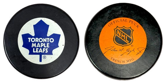 Vintage Official NHL Ziegler Tire Slug Hockey Pucks