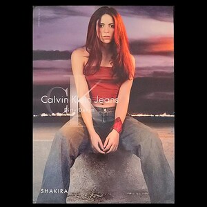 SHAKIRA Rare DIRTY DENIM Calvin Klein y2k Wäscheservice Promo-Postkarte
