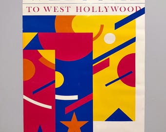 1986 Welcome to West Hollywood Poster
