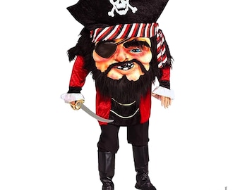 2005 MEGA MATEY Big Face Pirate Costume, Adult Size