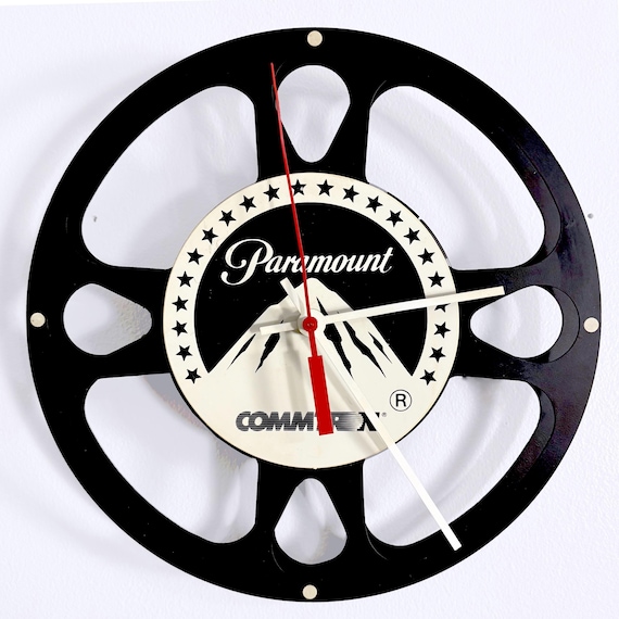 1988 Paramount Commtron Film Reel Wall Clock