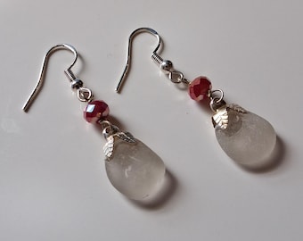 Lake Superior Beach Glass Earrings