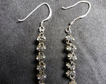 Sterling Silver Etruscan Revival Filigree Earings