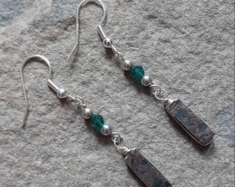 Michigan Copper Firebrick Earrings