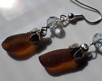 Lake Superior Beach Glass Earrings