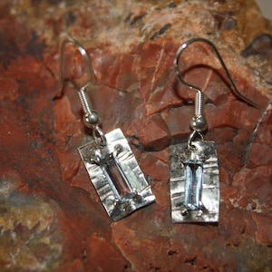 Sterling Silver Topaz Earrings