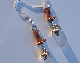 Lake Superior Beach Glass Earrings