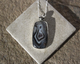Purple Passion Agate Pendant Necklace
