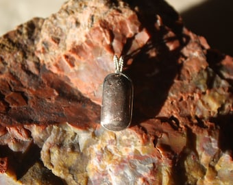 Sterling Silver Michigan Copper Firebrick Pendant