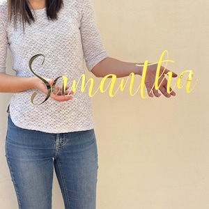 Custom acrylic name sign. Mirror gold sign. Large mirror acrylic wall sign. Personalized acrylic wall decor. Custom wedding decorations.