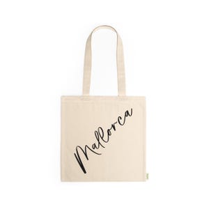 Personalized beach bag with city names. Cotton bag for summer vacation. Personalized bag. Handwritten beach cities. High quality tote bag.
