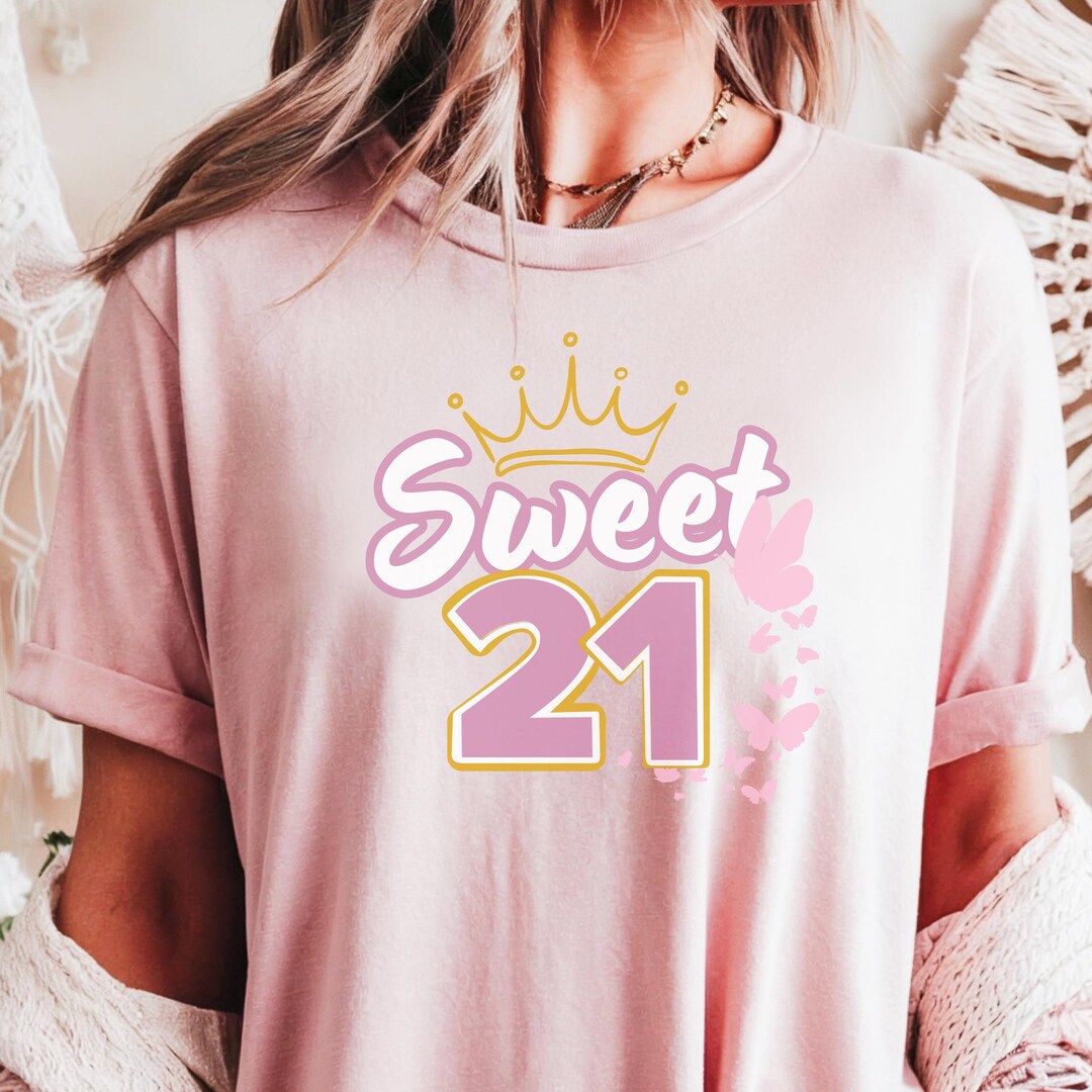 21st Birthday Tee - Hello 21 Shirt - 21st Birthday Gift - Birthday Trip ...