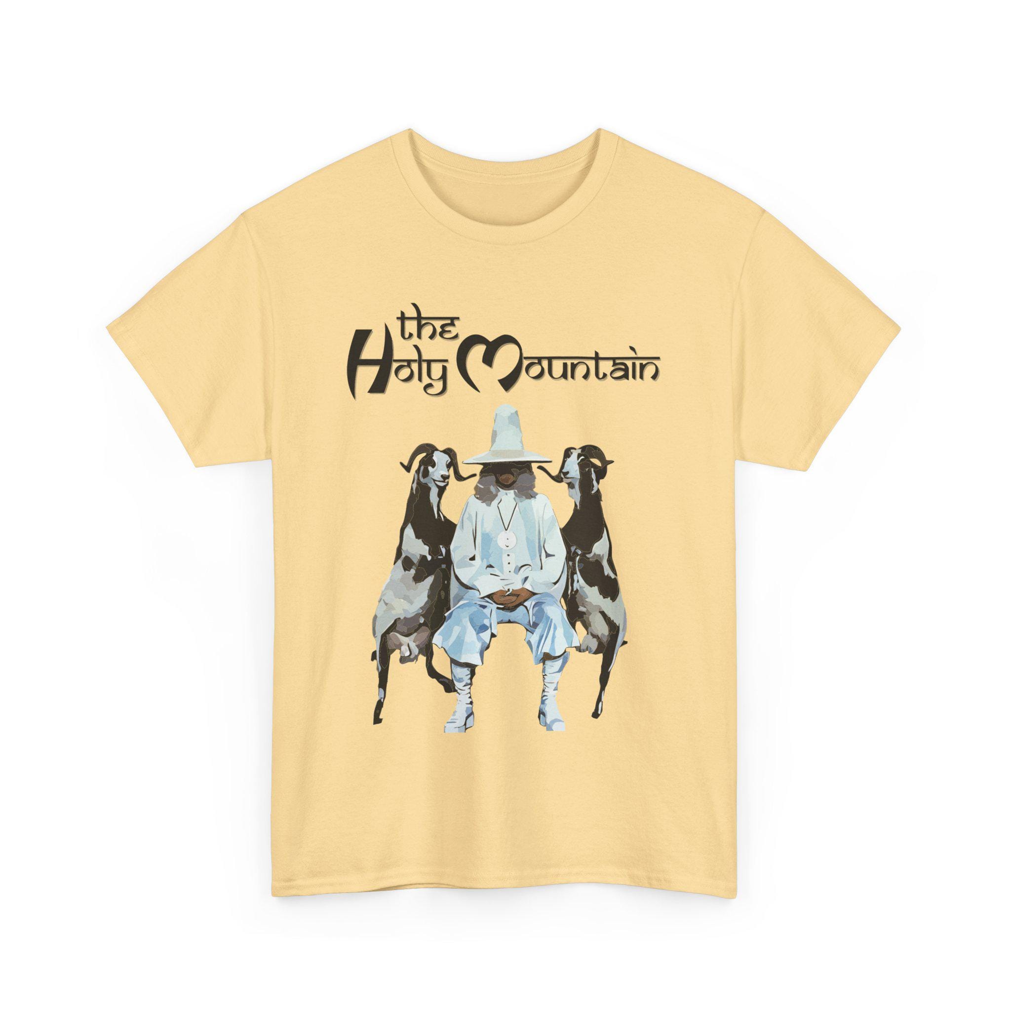 ホーリーマウンテンTシャツ - ライトサンドイエロー、カルトクラシック