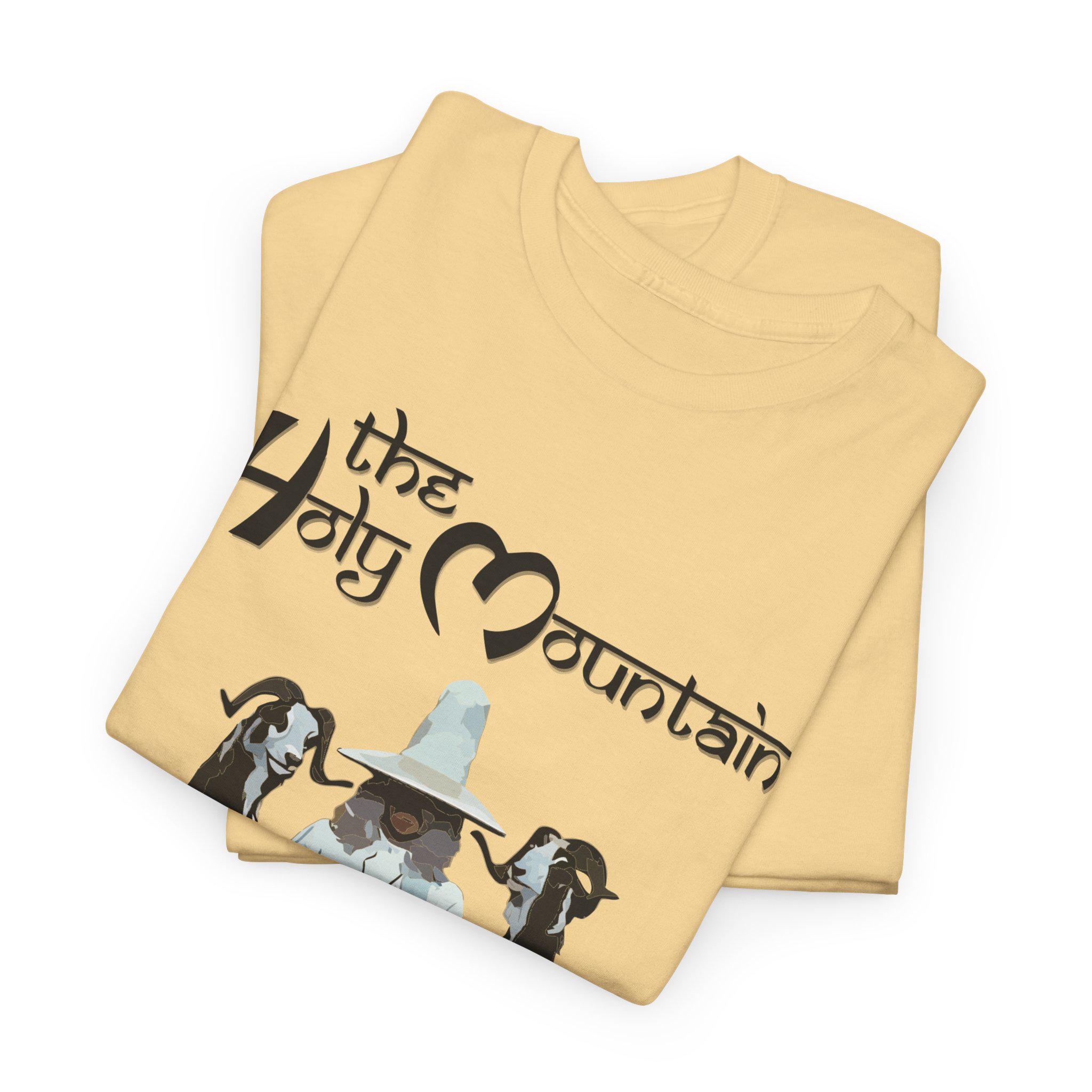 ホーリーマウンテンTシャツ - ライトサンドイエロー、カルトクラシック