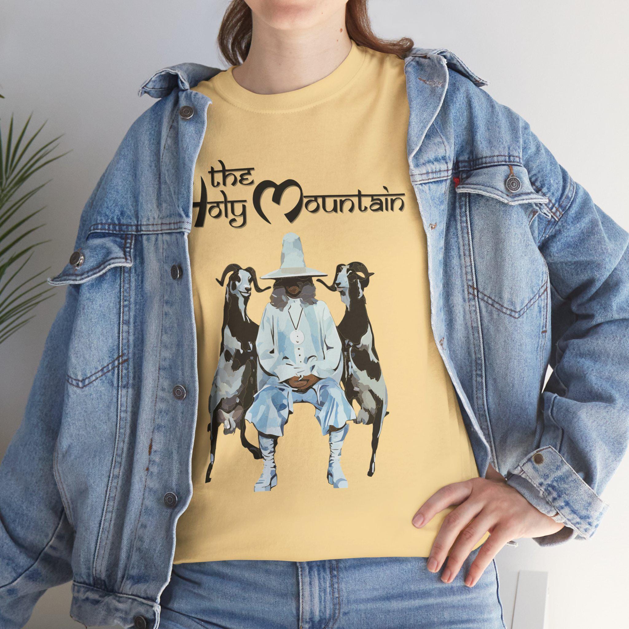 ホーリーマウンテンTシャツ - ライトサンドイエロー、カルトクラシック