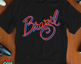 Brazil Movie Logo T-Shirt - Black Tee Inspired by Terry Gilliam's Cult Classic, Retro Sci-Fi Graphic Shirt, Dystopian Film Fan Gift