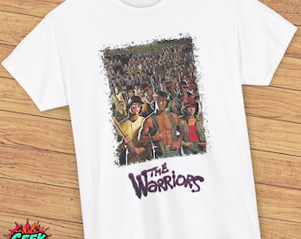 The Warriors White T-Shirt - Classic 1979 Movie Design, Cult Gang Film Apparel, Retro Action Movie Tee, Vintage Cinema Streetwear