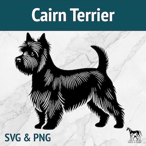 Cairn Terrier SVG - Dog Breeds Silhouette PNG Vector Clipart - Laser Cut File Bundle Cricut xTOOL Glowforge - Pet Lover Cute Peeking Puppy